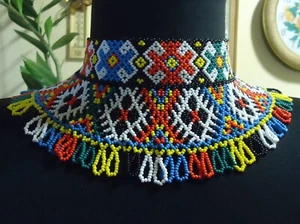 SYLYANKA. Handmade Beaded Necklace , Ukrainian Kryza, Vyshyvanka. (#12) - Picture 1 of 8
