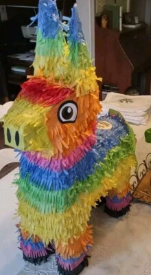 Donkey Pinata Large 22" Birthday Party Colorful - Image 1 of 4