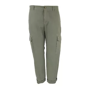 LKNW BRUNELLO CUCINELLI Verde Esercito Fatica Militare Polsini Cargo 35x27 - Foto 1 di 4
