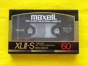 1x MAXELL XL II-S 60 Cassette Tape 1986 + OVP + SEALED ++ - Bild 1 von 2