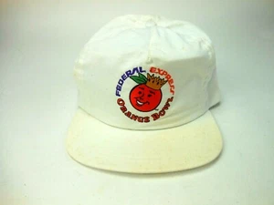 Seltene Vintage Federal Express Orange Bowl Baseball Cap FedEx - Bild 1 von 8