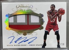 2018-19 Panini Flawless Collegiate Rookie  Keita Bates-Diop Patch Auto /10 GOLD
