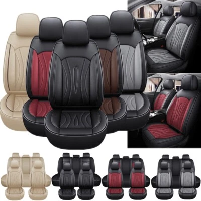 For Nissan Altima Sentra Kicks Car Seat Cover Leather 5-Seat Full Set Protectors - Изображение 1 из 4