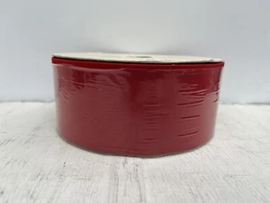 NEW UNWIRED VELVET #40 RED RIBBON 2.5" X 25 YARDS SPOOL CHRISTMAS DURAVEL - Picture 1 of 4