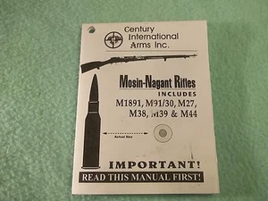 Small fold out reference Manual for MOSIN - NAGANT Rifles by Century Arms - Bild 1 von 2