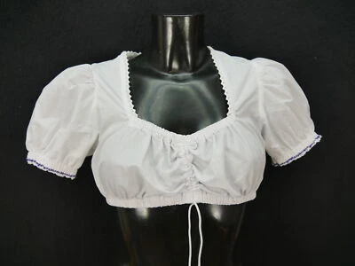 Gr.36 Dirndlbluse süße Bluse für Dirndl Stockerpoint Spitzen Trachtenbluse B8518 - Bild 1 von 3