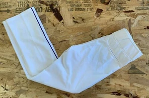 "NUEVOS"" ROPA DEPORTIVA DE TRABAJO EN EQUIPO Pantalones de béisbol blancos pierna abierta de tubo azul talla XL - Imagen 1 de 9