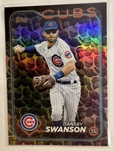 2024 Topps Dansby Swanson Easter Egg Holiday Foil SP - Bild 1 von 2