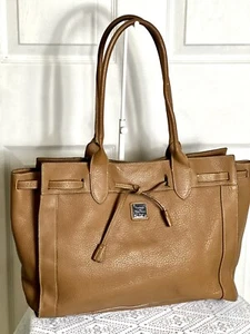 DOONEY AND BOURKE💥VINTAGE~LIMITED EDITION💥Brown Extra Large Leather Tote - Picture 1 of 15