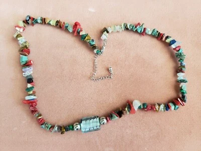 正品天然石项链,20 英寸 + 长,手工制作 — 第 1/4 张图片