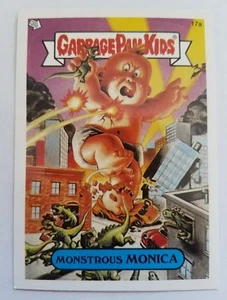 GARBAGE PAIL KIDS 17A MONSTROUS MONICA STICKER CARD WITH PUZZLE PIECE GPK-71 - Picture 1 of 3