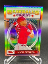 2020 Topps FINEST FLASHBACKS NICK SENZEL REFRACTOR #28 CINCINNATI REDS