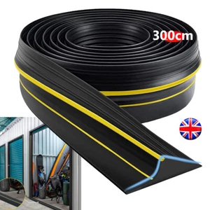 18mm High Garage Door Floor Threshold Rubber Draught Excluder Weather Seal UK - Picture 1 of 9