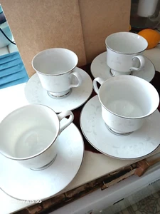 SANGO CHINA Japan Florence 3646 Cups & Saucers Set of 4 - Picture 1 of 7