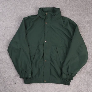 Vintage Colorado Timberline Medium Green Long Sleeve Snap Zip Windbreaker Jacket - Picture 1 of 9