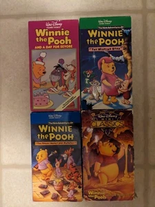 Disney Winnie The Pooh VHS Tapes! Honey tree Wishing Bear Day Eeyore lot of 4 - Picture 1 of 9
