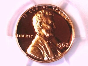 1962 Proof Lincoln Memorial Cent Penny PCGS PR 67 RD DCAM 43316157 - Picture 1 of 3