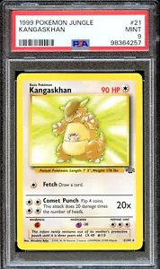 PSA 9 Kangaskhan Jungle 21/64 Unlimited Pokemon Card Non Holo MINT - Picture 1 of 2