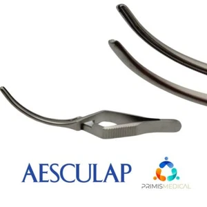 Aesculap FB425R DeBakey Atraumata Bulldog Clamp Straight 42mm 3-3/4" - Picture 1 of 4