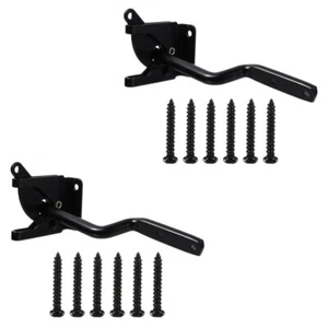 2 Sets Hinge Latch Gravity Lever Fence Lock Self Locking Gate Baby - Picture 1 of 12