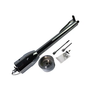 GM 28" Chrome Tilt Manual Style Steering Column No Key w/ Wheel Adapter Hot Rod - Bild 1 von 4
