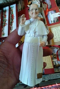 Figura Papa Bergoglio Francesco Resina 15CM Pastores Pesebre Crib - Bild 1 von 1