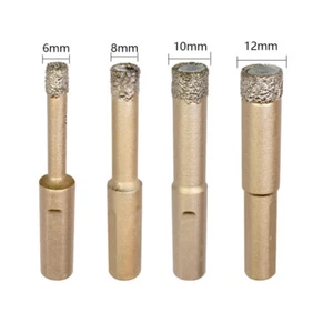 6mm-12mm Brazed Diamond Drill Core Bit Dry Holesaw Cut Marble Granite Porcelain - Picture 1 of 8