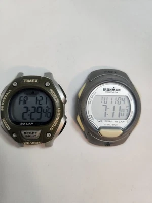 Timex Ironman Triathlon 170 & 854. No Bands. New Batteries - image 1 of 4