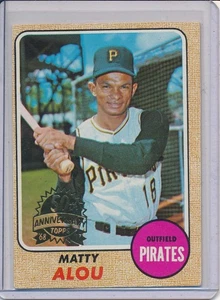 2017 Topps Heritage 1968 MATTY ALOU 50th Anniversary Buyback Stamp PIRATES - Picture 1 of 2