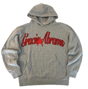 Gracie Abrams Star Hoodie M Grey The Secret of US Deluxe Tour Merch NEW *flaw - Picture 1 of 7