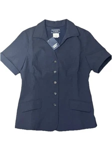 American Airlines by Lands End dunkelblau Flugbegleiter Blazer Größe 8 Tall neu mit Etikett - Bild 1 von 6