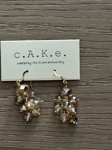 Macy’s c. A.K. nuevo con etiquetas Pendientes colgantes brillantes e. By Ali Khan - Imagen 1 de 7
