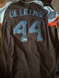 Elly De La Cruz SIGNED Cincinnati Reds Stitched Jersey PSA Authenticated XL - Picture 1 of 3