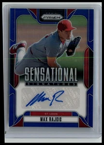 2025 Panini Prizm - Sensational Signatures Max Rajcic Blue Prizm /49 (AU, RC) - Picture 1 of 2