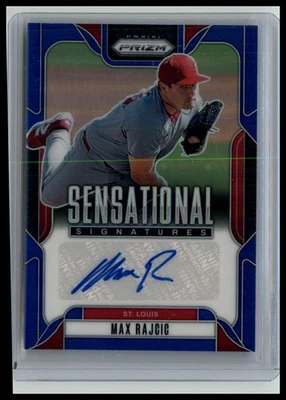 2025 Panini Prizm - Sensational Signatures Max Rajcic Blue Prizm /49 (AU, RC) - Image 1 of 2