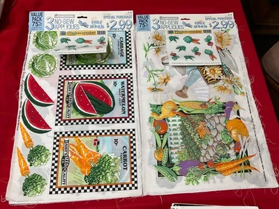 De colección Daisy Kingdom Sin Apliques de Costura Más Maravillas Ventana 1993 Verduras Nuevo de Lote Antiguo Foto 1 de 4