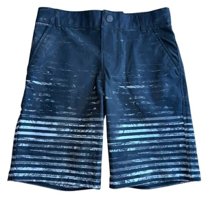 Art Class Boys Grey Striped Hybrid Swim Trunks Size 8 Shorts w Pockets Swimsuit - Picture 1 of 4