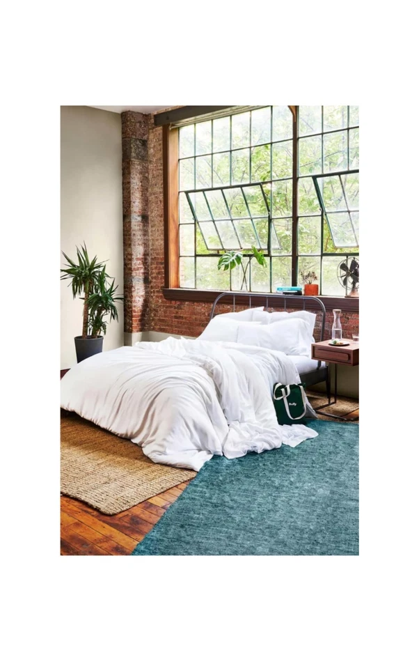 Buffy 100 Eucalyptus Lyocell Duvet Cover with Corner Ties - Protects and Cov...