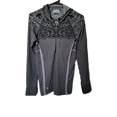 Sudadera con capucha elástica Athleta para mujer M 3/4 cremallera ajustada ropa deportiva comodidad deportiva Foto 1 de 4