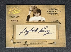2004 Donruss Leather & Lumber Lumber Cuts signed Autogramm Gaylord Perry 040/224 - Bild 1 von 2