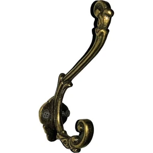 Jugendstil Kleiderhaken Garderobenhaken Haken messingfarben - Bild 1 von 1