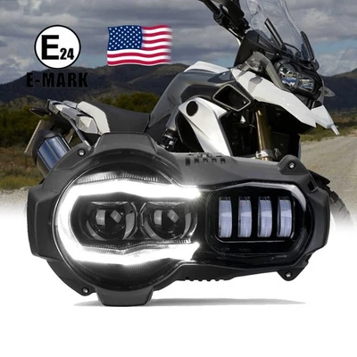 Conjunto de faros LED E24 para BMW 2002-2012 R 1200 GS 2005-2013 R1200GS Adve. Foto 1 de 4