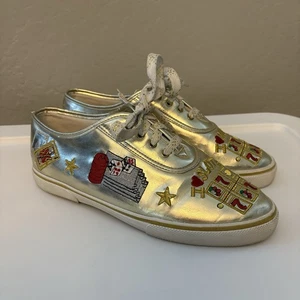Sabastino Reno Vegas Metallic Gold Embroidered Casino Slots Sneaker Schuh Gr. 10 - Bild 1 von 21