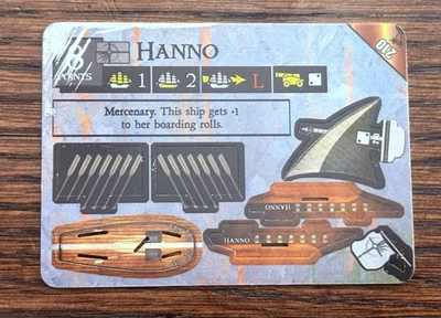 Wizkids Pirates CSG Mysterious Islands HANNO 210 LE Tournament Promo Pocketmodel - Image 1 of 2