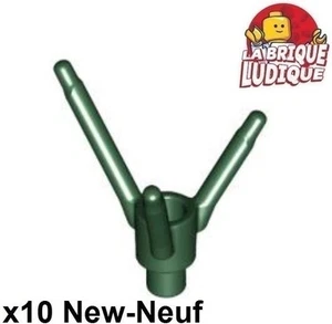 LEGO 10x Plant Stem Herb Flower Bouquet Petal Flower Stem Green Dark 24855 New - Picture 1 of 1