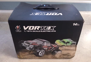 New Open Box Vortex 1/18th Scale Electric RTR 2.4Ghz RC 4WD Red and White TRUCK - Picture 1 of 11