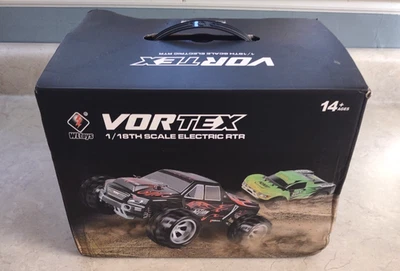 New Open Box Vortex 1/18th Scale Electric RTR 2.4Ghz RC 4WD Red and White TRUCK - Image 1 of 4