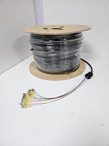 Single Mode 12c ST Terminated Fibre Optic Cable 100m - Picture 1 of 4