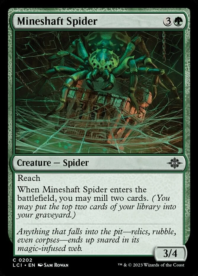 x1 Mineshaft Spider - Lost Caverns of Ixalan - NM - MTG - Image 1 of 1
