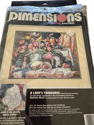 Kit Punto de Cruz Dimensiones A Damas Tesoros Barbara Simulación 3966 SELLADO Foto 1 de 4